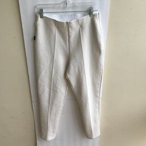 Puma Women's Ivory Slim-Fit Cropped Ankel Lenght  Stretch Pants Sz Medium